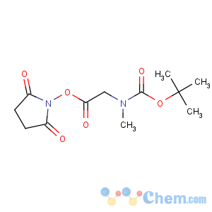CAS No:80621-90-5 Glycine,N-[(1,1-dimethylethoxy)carbonyl]-N-methyl-, 2,5-dioxo-1-pyrrolidinyl ester