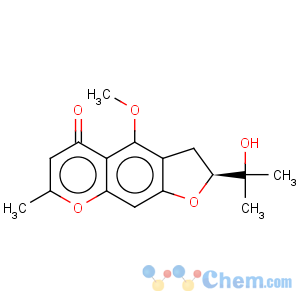 CAS No:80681-42-1 5H-Furo[3,2-g][1]benzopyran-5-one,2,3-dihydro-2-(1-hydroxy-1-methylethyl)-4-methoxy-7-methyl-, (2S)-