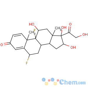 CAS No:807-38-5 Pregna-1,4-diene-3,20-dione,6,9-difluoro-11,16,17,21-tetrahydroxy-, (6a,11b,16a)-