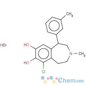 CAS No:80751-85-5 6-Chloro-2,3,4,5-tetrahydro-3-methyl-1-(3-methylphenyl)-1H-3-benzazepine-7,8-diol hydrobromide