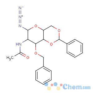 CAS No:80887-27-0 N-[(2R,4aR,6R,7R,8R,8aS)-6-azido-2-phenyl-8-phenylmethoxy-4,4a,6,7,8,<br />8a-hexahydropyrano[3,2-d][1,3]dioxin-7-yl]acetamide