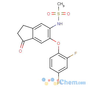 CAS No:80937-31-1 N-[6-(2,4-difluorophenoxy)-1-oxo-2,<br />3-dihydroinden-5-yl]methanesulfonamide