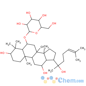 CAS No:80952-71-2 b-D-Glucopyranoside, (3b,6a,12b,20R)-3,12,20-trihydroxydammar-24-en-6-yl