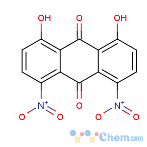 CAS No:81-55-0 1,8-dihydroxy-4,5-dinitroanthracene-9,10-dione