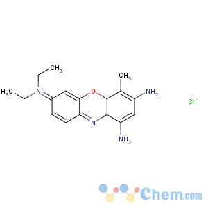 CAS No:81029-05-2 (7,9-diamino-6-methyl-5a,<br />9a-dihydrophenoxazin-3-ylidene)-diethylazanium