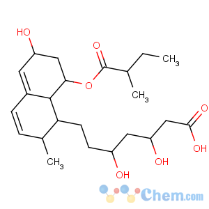 CAS No:81093-37-0 (3R,5R)-7-[(1S,2S,6S,8S,<br />8aR)-6-hydroxy-2-methyl-8-[(2S)-2-methylbutanoyl]oxy-1,2,6,7,8,<br />8a-hexahydronaphthalen-1-yl]-3,5-dihydroxyheptanoic acid