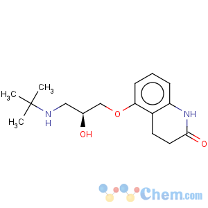 CAS No:81102-77-4 2(1H)-Quinolinone,5-[(2S)-3-[(1,1-dimethylethyl)amino]-2-hydroxypropoxy]-3,4-dihydro-