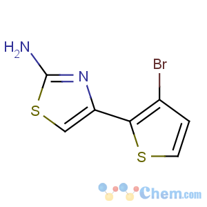 CAS No:81216-90-2 4-(3-bromothiophen-2-yl)-1,3-thiazol-2-amine