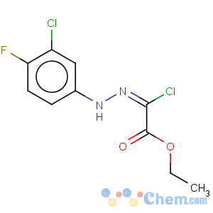 CAS No:81321-37-1 Aceticacid, 2-chloro-2-[2-(3-chloro-4-fluorophenyl)hydrazinylidene]-, ethyl ester