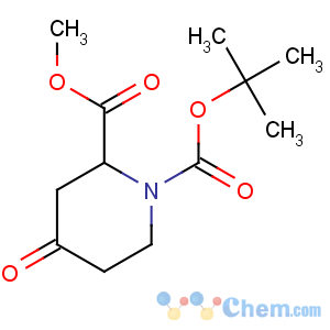 CAS No:81357-18-8 1-O-tert-butyl 2-O-methyl 4-oxopiperidine-1,2-dicarboxylate