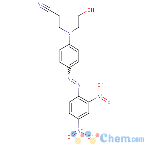 CAS No:81367-85-3 3-[4-[(2,<br />4-dinitrophenyl)diazenyl]-N-(2-hydroxyethyl)anilino]propanenitrile