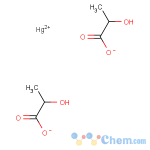 CAS No:814-82-4 Mercury,bis(2-hydroxypropanoato-O1,O2)-, (T-4)- (9CI)