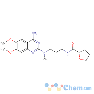CAS No:81403-80-7 N-[3-[(4-amino-6,<br />7-dimethoxyquinazolin-2-yl)-methylamino]propyl]oxolane-2-carboxamide