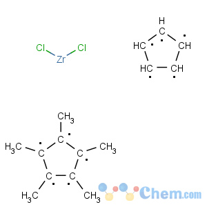 CAS No:81476-73-5 Zirconium,dichloro(h5-2,4-cyclopentadien-1-yl)[(1,2,3,4,5-h)-1,2,3,4,5-pentamethyl-2,4-cyclopentadien-1-yl]-
