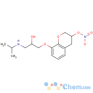 CAS No:81486-22-8 [8-[2-hydroxy-3-(propan-2-ylamino)propoxy]-3,4-dihydro-2H-chromen-3-yl]<br />nitrate