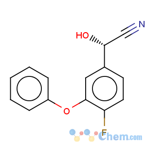 CAS No:81496-30-2 Benzeneacetonitrile,4-fluoro-a-hydroxy-3-phenoxy-, (aS)-