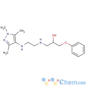CAS No:81528-80-5 1-phenoxy-3-[2-[(1,3,<br />5-trimethylpyrazol-4-yl)amino]ethylamino]propan-2-ol
