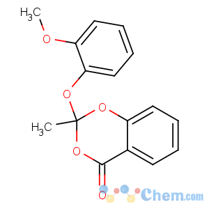 CAS No:81674-79-5 2-(2-methoxyphenoxy)-2-methyl-1,3-benzodioxin-4-one