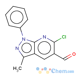 CAS No:81933-75-7 6-Chloro-3-methyl-1-phenyl-1H-pyrazolo[3,4-b]pyridine-5-carbaldehyde