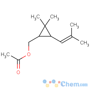 CAS No:81968-65-2 [2,2-dimethyl-3-(2-methylprop-1-en-1-yl)cyclopropyl]methyl acetate