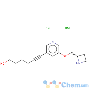 CAS No:820231-95-6 6-[5-[(2s)-2-azetidinylmethoxy]-3-pyridinyl]-5-hexyn-1-ol dihydrochloride