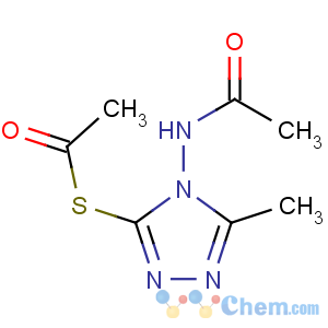 CAS No:82049-48-7 S-(4-acetamido-5-methyl-1,2,4-triazol-3-yl) ethanethioate
