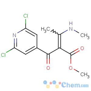 CAS No:82140-55-4 methyl 2-(2,6-dichloropyridine-4-carbonyl)-3-(methylamino)but-2-enoate