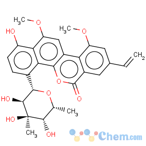 CAS No:82196-88-1 6H-Benzo[d]naphtho[1,2-b]pyran-6-one,4-(6-deoxy-3-C-methyl-b-gulopyranosyl)-8-ethenyl-1-hydroxy-10,12-dimethoxy-(9CI)
