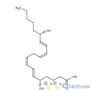 CAS No:82200-87-1 6,8,11,13-Eicosatetraenoicacid, 5,15-dihydroxy-, (5S,6E,8Z,11Z,13E,15S)-