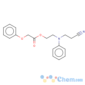 CAS No:82206-29-9 Acetic acid,2-phenoxy-, 2-[(2-cyanoethyl)phenylamino]ethyl ester