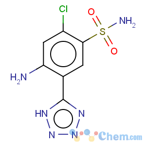 CAS No:82212-14-4 Benzenesulfonamide,4-amino-2-chloro-5-(2H-tetrazol-5-yl)-