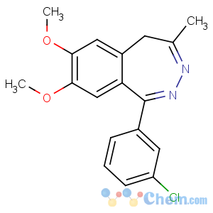 CAS No:82230-53-3 1-(3-chlorophenyl)-7,8-dimethoxy-4-methyl-5H-2,3-benzodiazepine