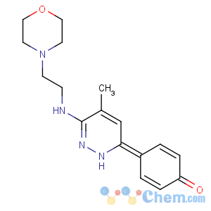 CAS No:82239-52-9 4-[4-methyl-3-(2-morpholin-4-ylethylamino)-1H-pyridazin-6-ylidene]<br />cyclohexa-2,5-dien-1-one
