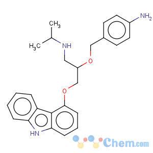 CAS No:82408-63-7 2-Propanol,1-[[2-(4-aminophenyl)-1,1-dimethylethyl]amino]-3-(9H-carbazol-4-yloxy)-