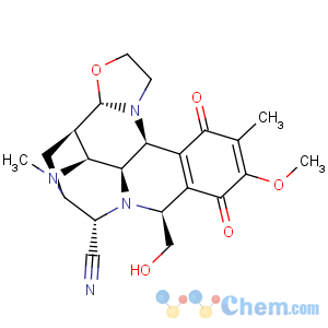 CAS No:82423-05-0 4,6-Methano-5H-benz[h]oxazolo[3,2-a]pyrazino[3,2,1-de][1,5]naphthyridine-7-carbonitrile,1,2,3a,4,4a,6,7,9,10,13,13b,13c-dodecahydro-9-(hydroxymethyl)-11-methoxy-5,12-dimethyl-10,13-dioxo-,(3aS,4R,4aR,6R,7S,9S,13bS,13cS)-