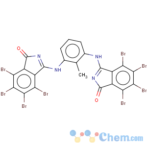 CAS No:82457-14-5 1H-Isoindol-1-one,3,3'-[(2-methyl-1,3-phenylene)diimino]bis[4,5,6,7-tetrabromo- (9CI)