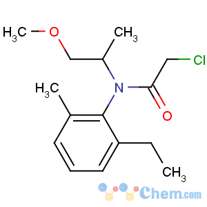 CAS No:82535-90-8 Acetamide, 2-chloro-N-(2-ethyl-6-methylphenyl)-N-((1S)-2-methoxy-1-methylethyl)-, (N(S))-