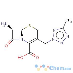CAS No:82549-51-7 (6r,7r)-7-amino-3-[(5-methyl-2h-tetrazol-2-yl)methyl]-8-oxo-5-thia-1-azabicyclo[4.2.0]oct-2-ene-2-carboxylic acid