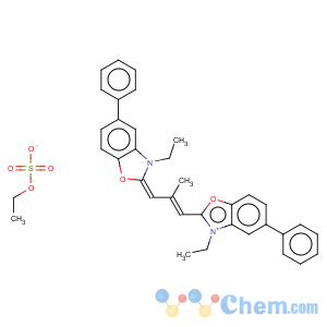 CAS No:82557-14-0 3-ethyl-2-[3-(3-ethyl-5-phenyl-benzooxazol-2-yl)-2-methyl-prop-2-enylidene]-5-phenyl-benzooxazole