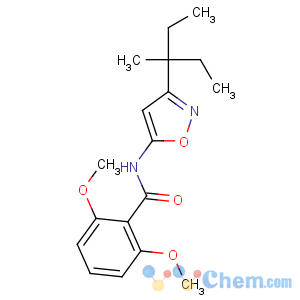 CAS No:82558-50-7 2,6-dimethoxy-N-[3-(3-methylpentan-3-yl)-1,2-oxazol-5-yl]benzamide