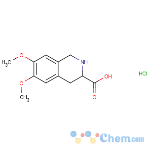 CAS No:82586-62-7 6,7-dimethoxy-1,2,3,4-tetrahydroisoquinoline-3-carboxylic<br />acid