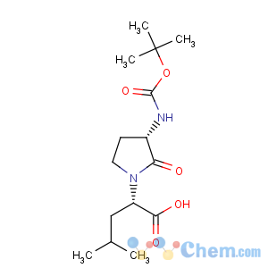 CAS No:82611-48-1 1-Pyrrolidineaceticacid, 3-[[(1,1-dimethylethoxy)carbonyl]amino]-a-(2-methylpropyl)-2-oxo-, [S-(R*,S*)]- (9CI)