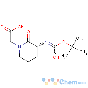 CAS No:82611-51-6 2-[(3R)-3-(tert-butoxycarbonylamino)-2-oxo-1-piperidyl]acetic acid