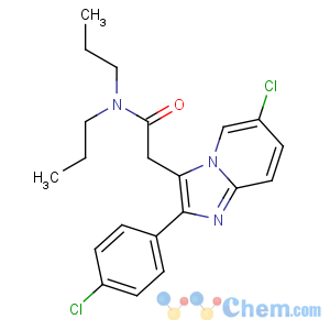 CAS No:82626-01-5 2-[6-chloro-2-(4-chlorophenyl)imidazo[1,2-a]pyridin-3-yl]-N,<br />N-dipropylacetamide