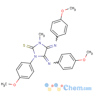 CAS No:82627-73-4 2-Imidazolidinethione,1-(4-methoxyphenyl)-4,5-bis[(4-methoxyphenyl)imino]-3-methyl-
