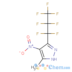 CAS No:82633-69-0 3-(1,1,2,2,3,3,3-heptafluoropropyl)-5-methyl-4-nitro-1H-pyrazole