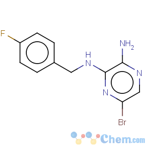 CAS No:827602-57-3 5-Bromo-3-[(4-fluorobenzyl)amino]pyrazin-2-amine