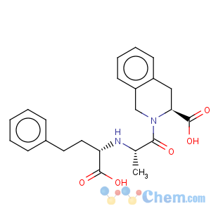 CAS No:82768-85-2 3-Isoquinolinecarboxylicacid,2-[(2S)-2-[[(1S)-1-carboxy-3-phenylpropyl]amino]-1-oxopropyl]-1,2,3,4-tetrahydro-,(3S)-