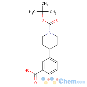 CAS No:828243-30-7 3-[1-[(2-methylpropan-2-yl)oxycarbonyl]piperidin-4-yl]benzoic acid