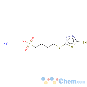 CAS No:82911-32-8 1-Butanesulfonicacid, 4-[(4,5-dihydro-5-thioxo-1,3,4-thiadiazol-2-yl)thio]-,sodium salt (1:1)